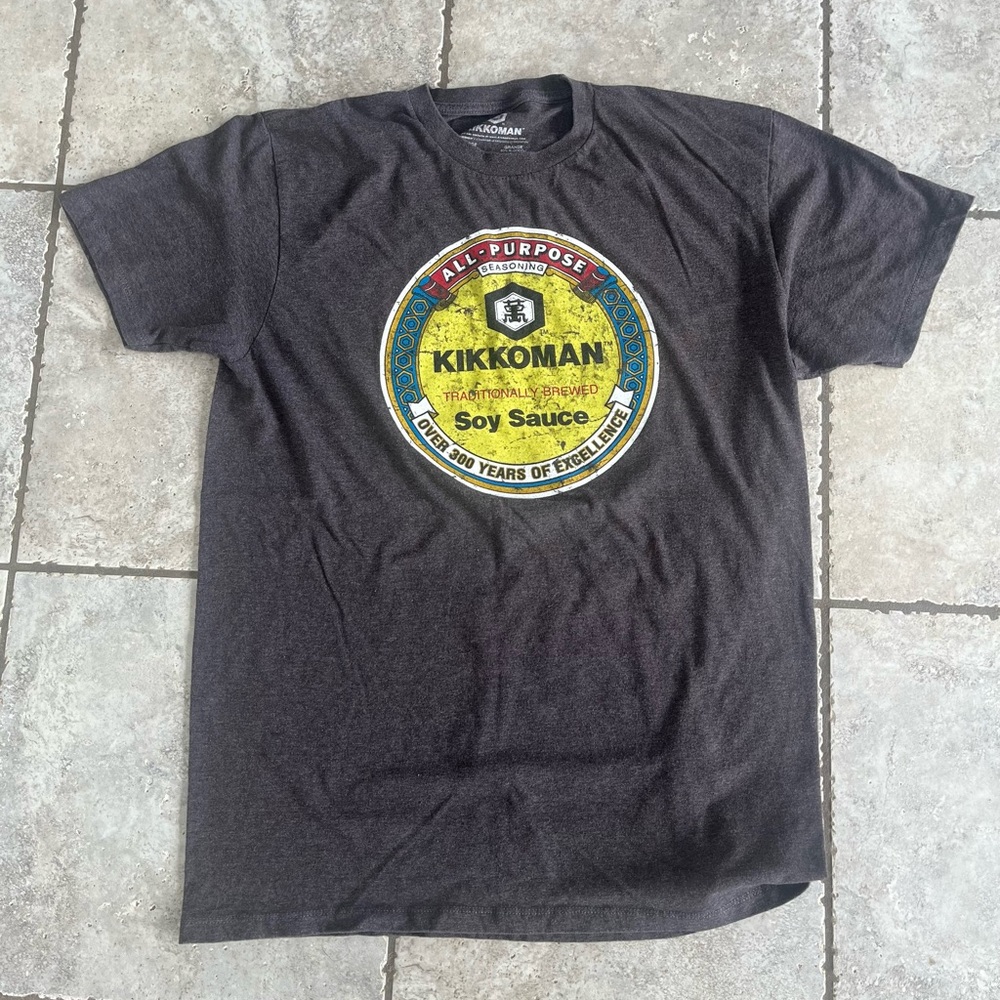 Kikkoman soy sauce large t-shirt